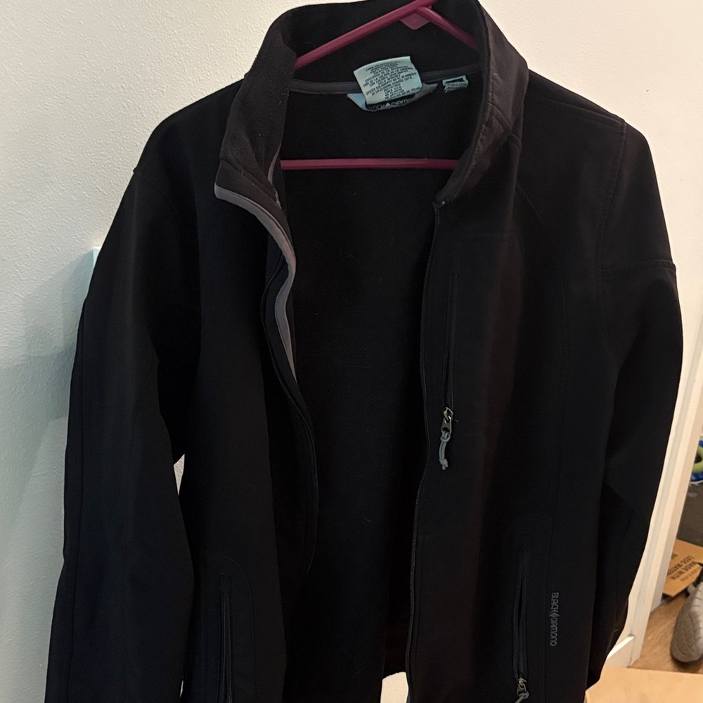 Black Diamond Men's Black Windbreaker Jacket